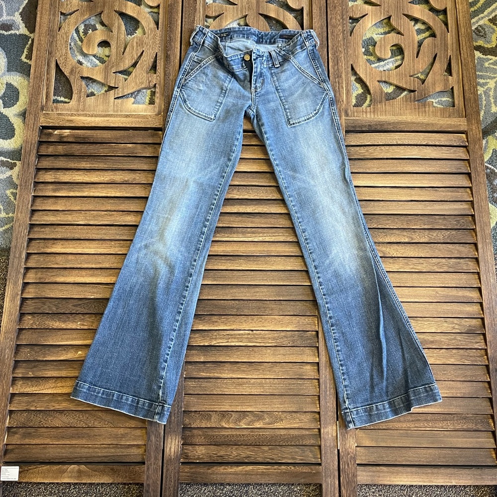 Citizens Of Humanity Classic Low Rise Vintage Denim Flare Jeans - Early 2000s